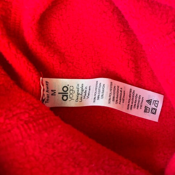 ALO Yoga Women's Dimension Hoodie in Red Size Medium - Picture 5 of 6